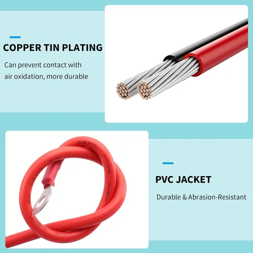 Miniatura 3 de Cable de conexión rápida de batería de 65 amperios 8AWG de 1.12 pies de desconexión rápida - Kit de enchufe de carga de 12 V resistente