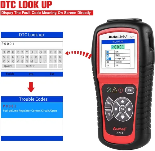 Miniatura 5 de Herramienta de escaneo con 6 modalidades Autel AL519 Autolink mejorado OBD