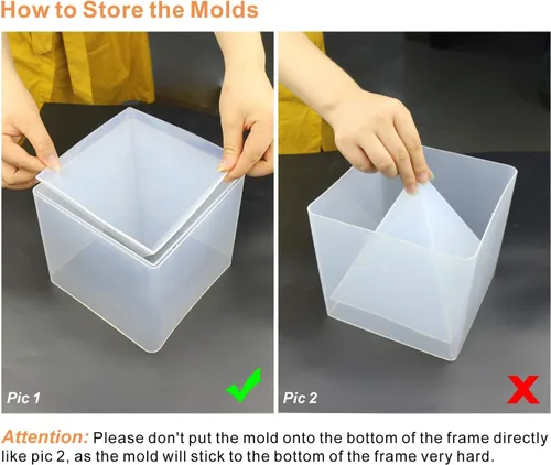 Miniatura 8 de LET'S RESIN Moldes piramidales para resina, moldes grandes de pirámide de silicona, moldes de resina de silicona para regalos conmemorativos