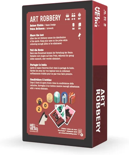 Miniatura 3 de Juego de cartas de robo de arte, atracos estratégicos y ladrones astutos. Divertido juego familiar para niños y adultos, a partir de 8 años, 2 a 5