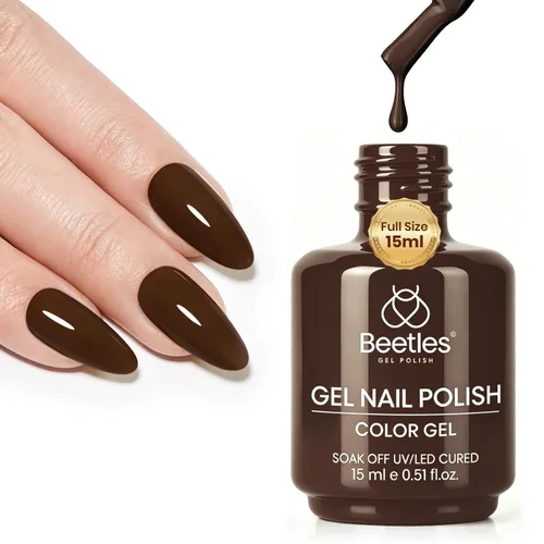 Miniatura 89 de Beetles - Esmalte para uñas en gel color rosado natural y neutro "Bella Light" para manicura permanente, para lámpara led, apto para todas