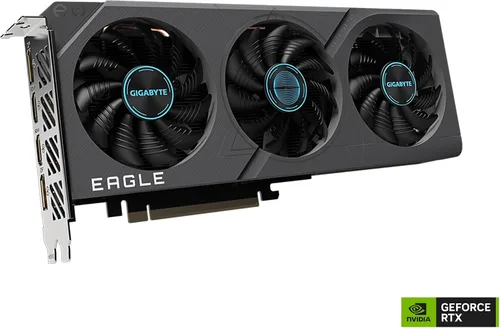 Miniatura 3 de GIGABYTE - Tarjeta gráfica GeForce RTX 4060 Eagle OC 8G, 3 ventiladores WINDFORCE, 8 GB 128 bits GDDR6, tarjeta de video GV-N4060EAGLE OC-8GD