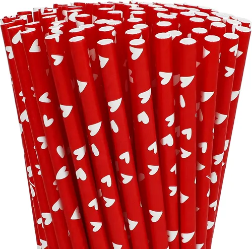 Miniatura 11 de Whaline 200 popotes de papel desechables para el regreso a clases, para el primer día de escuela, fiesta, suministros de bienvenida, jugos, batidos