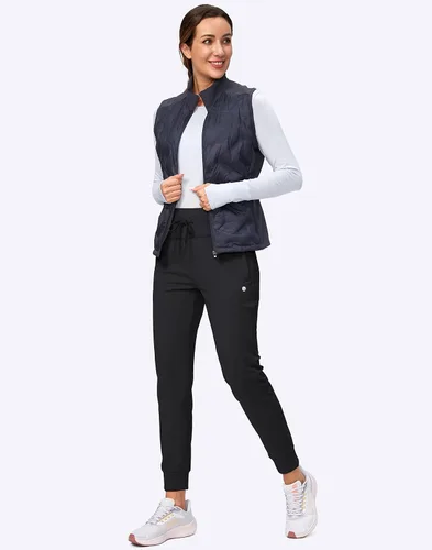 Miniatura 6 de G Gradual Pantalones deportivos con forro polar para mujer, de cintura alta, resistentes al agua, térmicos, para invierno, correr, senderismo