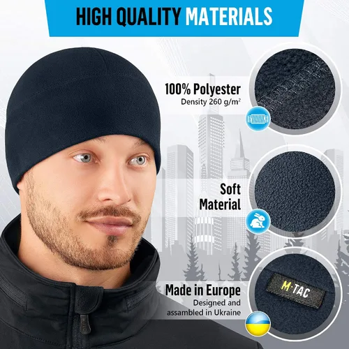 Miniatura 4 de M-Tac Gorro de forro polar para reloj, gorro táctico militar militar de invierno