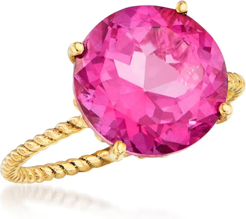 Miniatura 4 de Ross-Simons Gemstone Twist Rope Ring in 14kt Yellow Gold