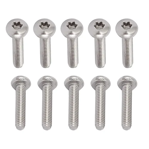 Miniatura 28 de DTGN Tornillos Torx de cabeza plana M1.0.236x0.118 in (DXL), paquete de 20, buenos para maquinaria, sujetadores de seguridad Torx de acero