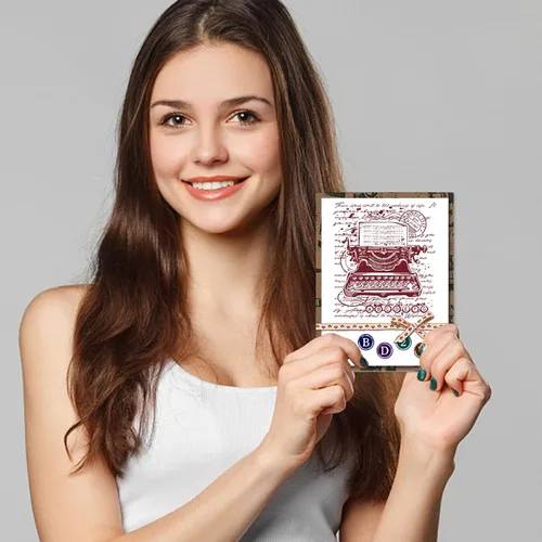 Miniatura 5 de GLOBLELAND Sellos transparentes del alfabeto para máquina de escribir, letras inglesas, números de silicona, sellos transparentes para álbumes