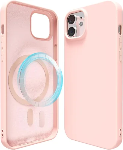 Miniatura 100 de oakxco Funda de silicona para iPhone 12 Pro Max, magnética, compatible con carga inalámbrica Magsafe, cubierta protectora de goma suave y delgada