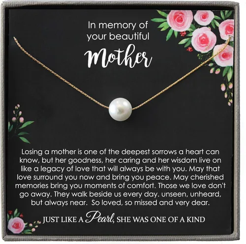 Miniatura 28 de Be Wished Regalos de condolencias por la pérdida de la madre, regalos conmemorativos llenos de oro para la pérdida de mamá, regalos de duelo, collar