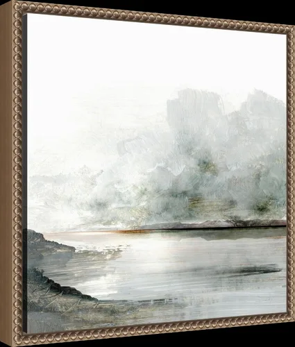 Miniatura 2 de Amanti Art Lienzo enmarcado para pared, 16 x 16 Ebb por Dan Hobday, lienzo enmarcado para pared, obras de arte de paisajes, decoración tradicional