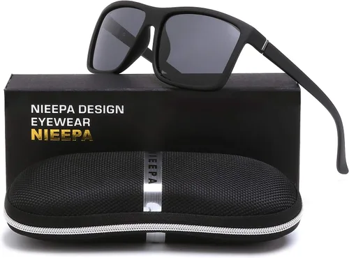 Miniatura 2 de Gafas de sol polarizadas deportivas para hombre, gafas de marco cuadrado NP1007