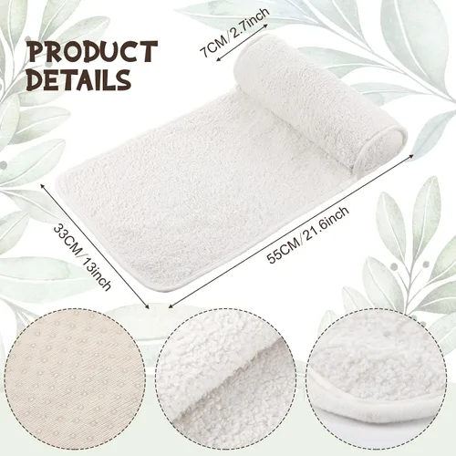 Miniatura 2 de Weysat Almohada para Cuello y Cabeza para Silla Reclinable Antideslizante de Forro Polar Ajustable Soporte de Rollo para Cuello Almohada