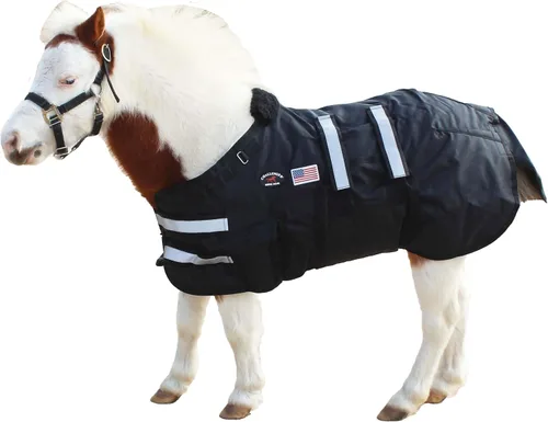 32-36 (pequeño) 1680D Miniatura Weanling Donkey Pony Horse Foal Manta de invierno 519TS01BK