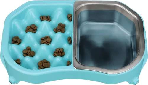 Miniatura 14 de Neater Pet Brands - Comedero lento, ordenado, para perros, divertido, saludable, sin estrés, tazón que ayuda a detener la inflamación, evita