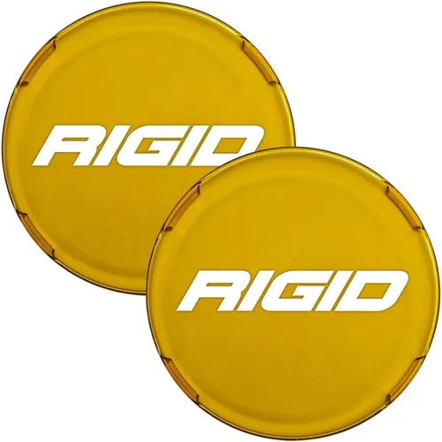 Rigid Industries - Cubierta de luz para luces LED de 4 pulgadas serie 360, ámbar | Par (36363-TA)