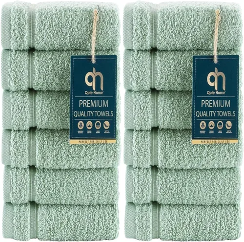 Miniatura 34 de Juego de 4 toallas de baño, 100% algodón turco prémium, toallas turcas de alta calidad para baño, de secado rápido, suaves y absorbentes, incluye 4