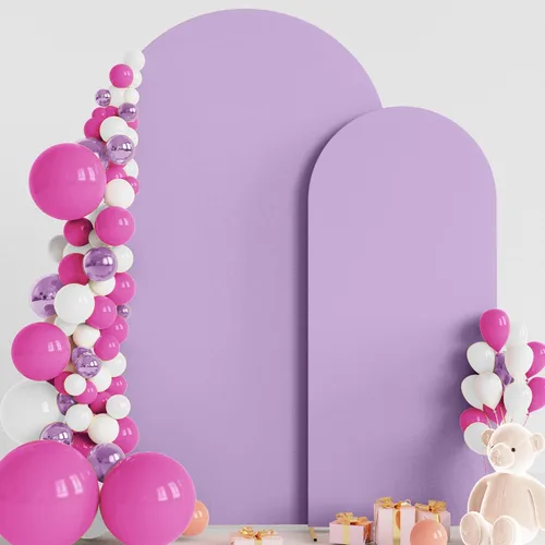 Miniatura 7 de Wokceer Cubierta de Fondo para Arco de Boda 7.2 Pies, Cubiertas Ajustadas de Spandex para Soporte de Arco de Boda de 6 Pies, Juego de 2 Cubiertas