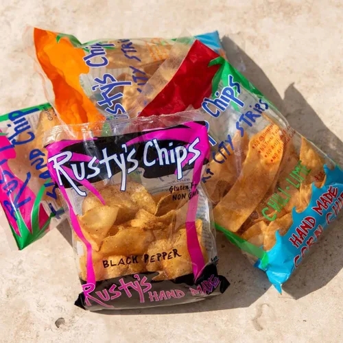 Miniatura 4 de Rusty's Chips - Chips crujientes y saludables para un bocado rápido - Chips sin gluten, sin conservantes, sin OMG, paquete de aperitivos veganos