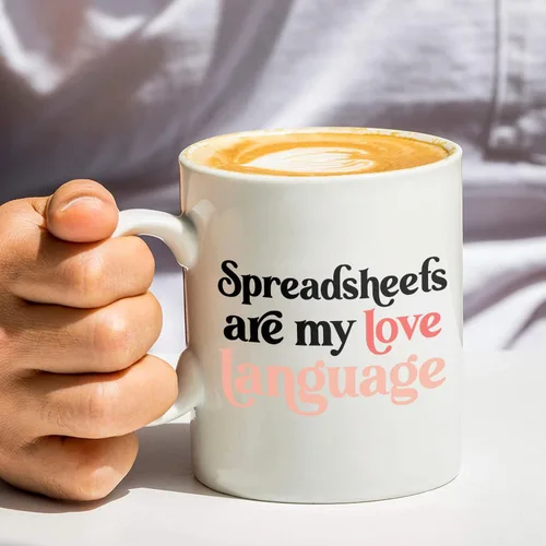 Miniatura 4 de Taza de café con texto en inglés "Accountant Gift Appreciation", taza de café con texto en inglés "Are My Love", regalo CPA para hombres y mujeres