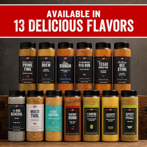 Miniatura 7 de PS Seasoning Cock-A-Doodle Brew - Condimento y Rub para Pollo en Lata de Cerveza para Ahumado y Asado - Mezcla seca de Ajo, Paprika, Ale de Miel
