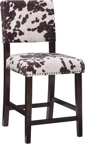 Linon Udder Madness Corey Taburete de Bar, 48,3 cm de ancho x 56,5 cm de profundidad x 98,4 cm de altura, Mancha Manhattan