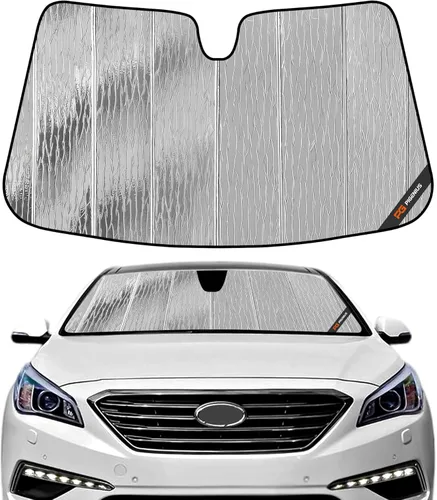 Miniatura 12 de Pigenius Parasol para parabrisas para Hyundai Sonata 2020-2023 Parasol para ventana delantera - AstraGuard Plateado