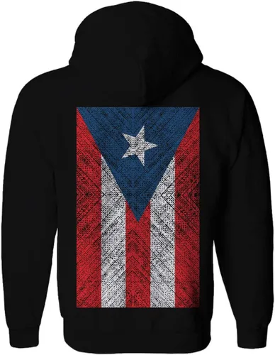 Miniatura 3 de Sudadera con capucha y espalda Nuyorican Boricua Rican Flag de Puerto Rico
