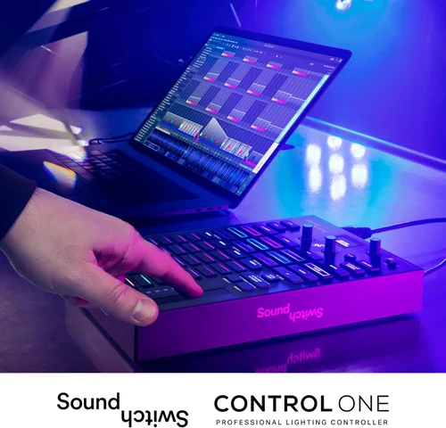 Miniatura 12 de SoundSwitch Control One - Controlador profesional de iluminación DMX para DJ con 3 meses de acceso al software SoundSwitch y soporte para luces DMX