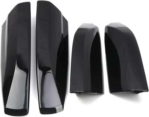 Miniatura 3 de Accesorios de coche negro brillante rieles de portaequipajes tapa de protección de extremo cubierta para Toyota Highlander 2008-2013