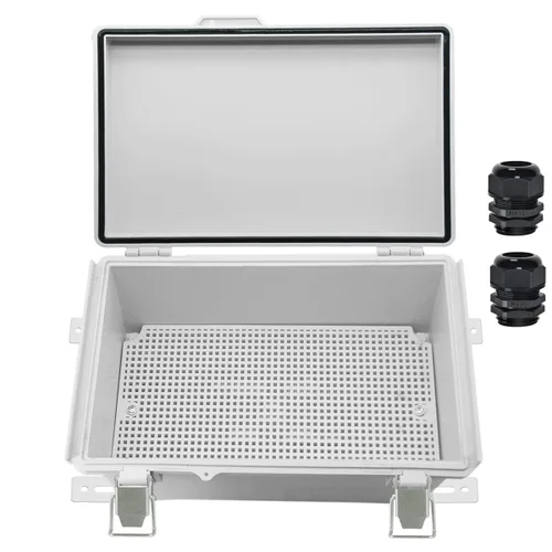 Miniatura 14 de Zulkit Caja de conexiones IP67 Caja eléctrica impermeable para proyectos con cubierta transparente con bisagras, cierre de acero inoxidable, carcasa