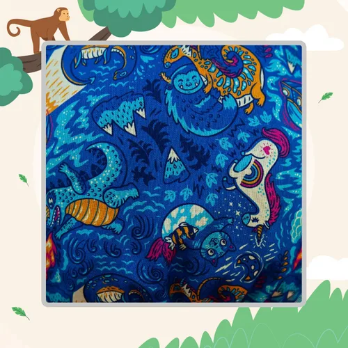 Miniatura 2 de Sombrero quirúrgico de enfermera quirúrgica estilo cola de caballo - Dream Spaceship Theme Scrub Hat Dreamscape - Estilo 6 multicolor, Multi colorido