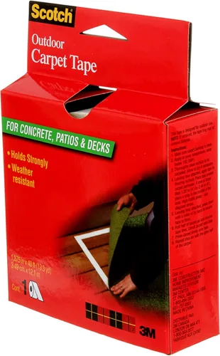 Miniatura 3 de 3M Scotch - Cinta adhesiva de doble cara para alfombra, 1.3 x 40 pies, agarre resistente para alfombras de interiores y exteriores, para suelos