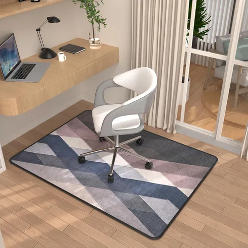 Miniatura 17 de Placoot Tapete para silla de escritorio para suelo de madera dura, superficie de pana de 55 x 35 pulgadas, tapete para silla de oficina para sillas
