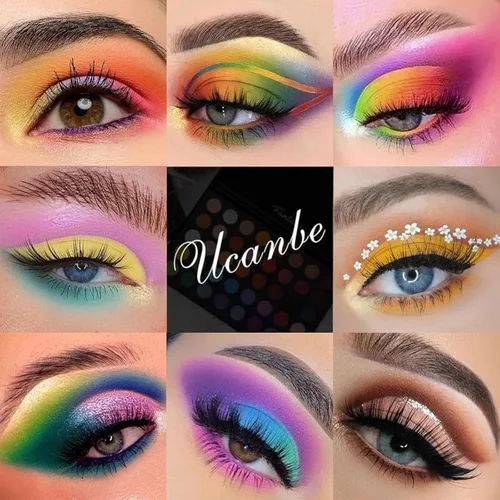 Miniatura 5 de UCANBE Paleta de maquillaje de ojos altamente pigmentada, paleta de sombra de ojos metálica mate brillante de larga duración, mezclable