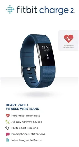Miniatura 6 de 2 muñequeras Fitbit Charge de ritmo cardíaco + fitness, FB407SBUL, Azul, 1, 1