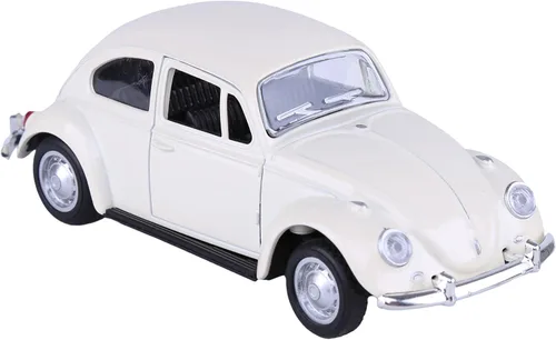 Miniatura 9 de Berry President 1967 Clásico Beetle Bug Vintage 1/32 Escala Diecast Metal Tire de Coche de Juguete Modelo para Regalo/Niños (Beige)