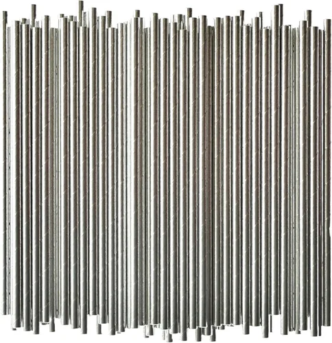 Miniatura 21 de Pajitas de papel biodegradable a granel, azul marino, 1000 unidades, 7.75 pulgadas, 0.24 pulgadas de diámetro Azul marino (Navy Blue Stripes)