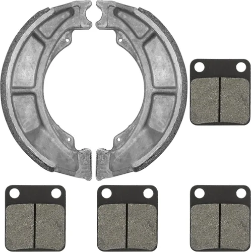 Miniatura 6 de Caltric Pastillas de freno delanteras y zapatas de freno traseras compatibles con Suzuki Lt-F250 Ozark 250 2002-2006