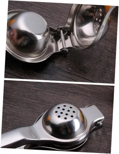 Miniatura 8 de INOOMP Exprimidor manual de acero inoxidable con exprimidor manual de limón y naranja con cómodo exprimidor de cítricos de mano para lima, kiwi