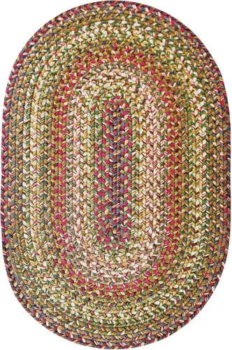Miniatura 99 de Alfombra ovalada trenzada gris humo de 20 x 30 pulgadas, lavable para interiores y exteriores, decoración campestre para cocinas y entradas
