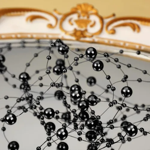 Miniatura 7 de Hicarer Cadena de perlas de 157 pies con 24 cuerdas para velas flotantes, perlas de imitación como relleno de jarrón, ideal para bodas, fiestas