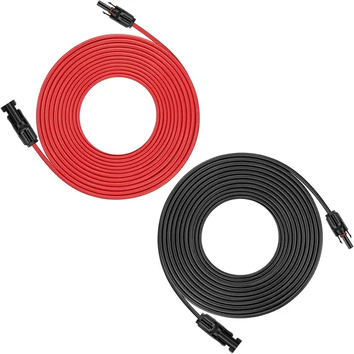 Miniatura 10 de iGreely - Cable de extensión solar de 10 pies y 10 AWG con conector macho y hembra de panel solar, adaptador de panel solar