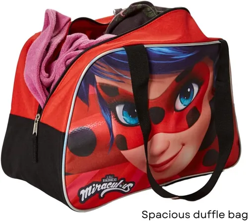 Miniatura 5 de Miraculous Ladybug - Bolsa de lona para baile, viajes, deportes o gimnasia, Multi