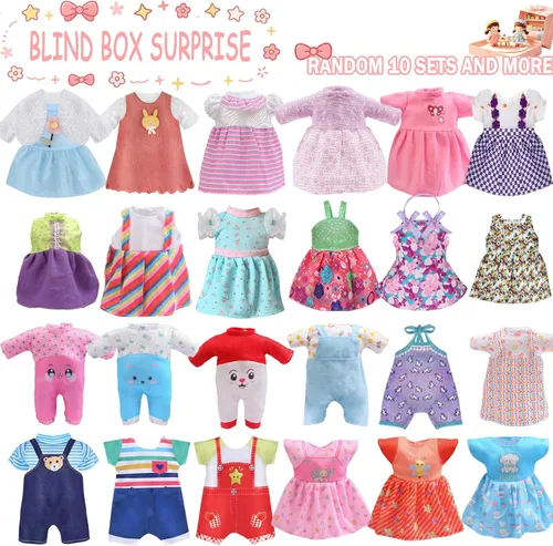 Miniatura 3 de Alive - Ropa y accesorios para muñecas de bebé, 12 juegos de ropa de muñeca para muñecas de 12, 13, 14, 15, 16 pulgadas, ropa de muñeca de bebé