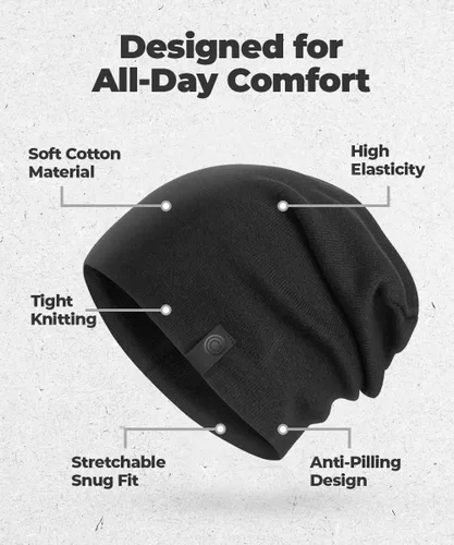 Miniatura 4 de Gorro cálido y holgado Gorro diario deliciosamente suave en cuchillo fino