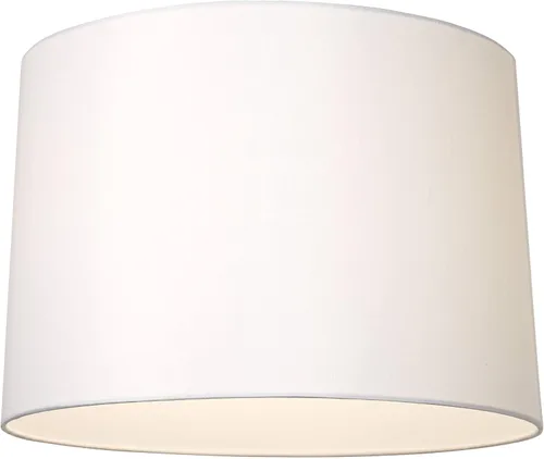 Miniatura 3 de Pantalla para lámpara de tela blanca grande de tapa dura, de 15 pulgadas en la parte superior x 16 pulgadas en la parte inferior x 11 pulgadas