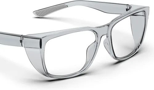 TOREGE Gafas de seguridad, elegantes gafas de seguridad para los ojos, antivaho y resistentes a los arañazos con lentes de luz azul para hombres