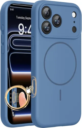 Miniatura 110 de Miracase Funda diseñada para iPhone 13, con protector de pantalla de vidrio templado, forro de microfibra suave antiarañazos, funda de goma