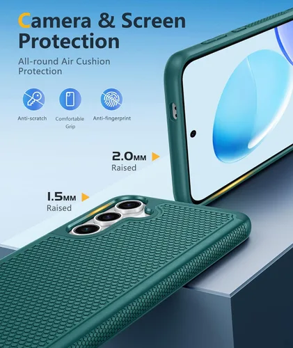 Miniatura 1152 de FNTCASE Funda para iPhone 17 Pro: Fundas delgadas translúcidas de color azul claro compatibles con MagSafe, protección completa de la cámara